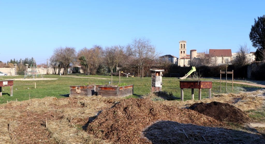 Le jardin en préparation