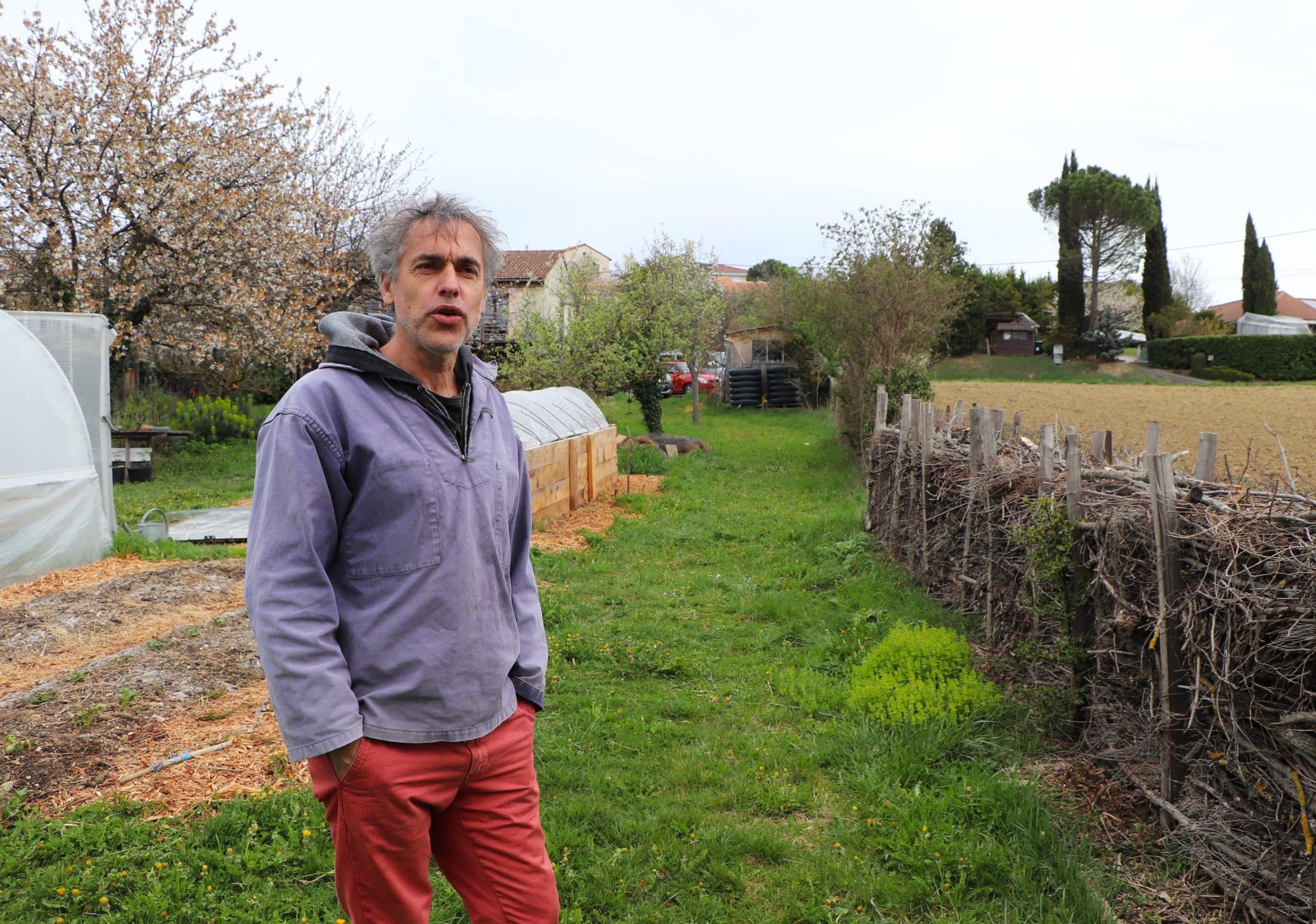 Pierre Feltz et son jardin