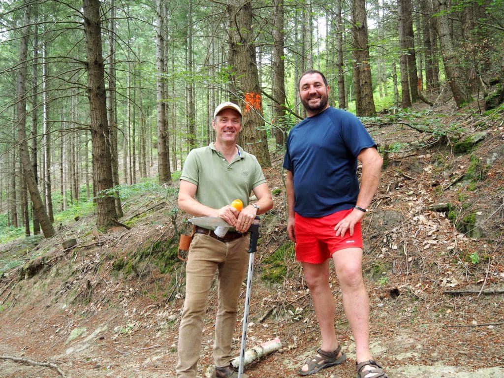 Charles-Etienne et Jean-François, les deux fondateurs du groupement forestier