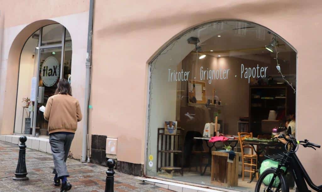 La vitrine du café Flax