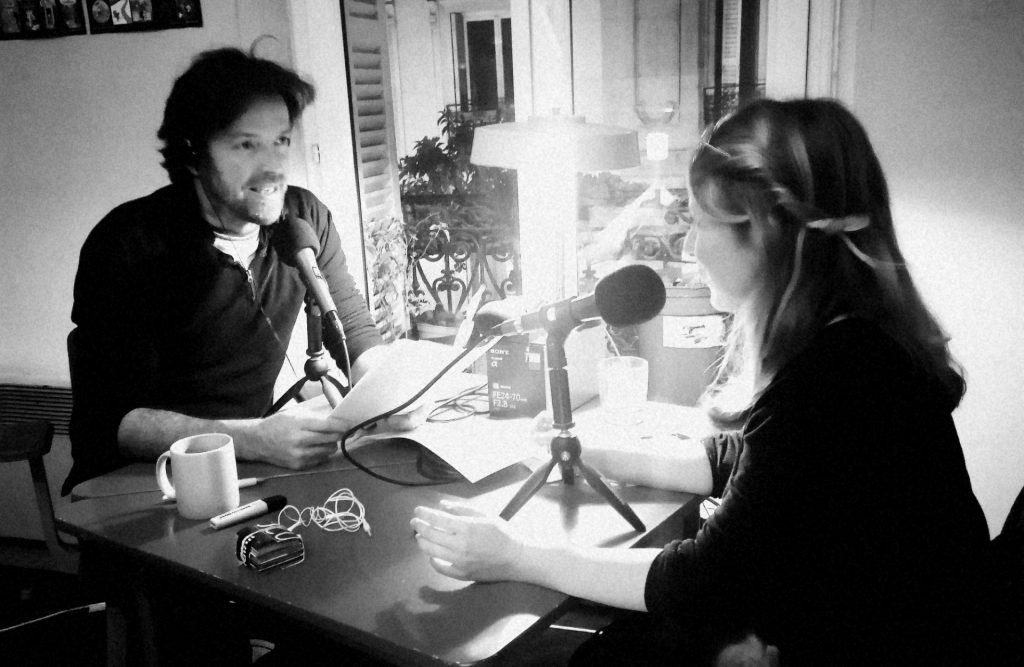 Marc Mortelmans face à Manon Tissidre, en enregistrement