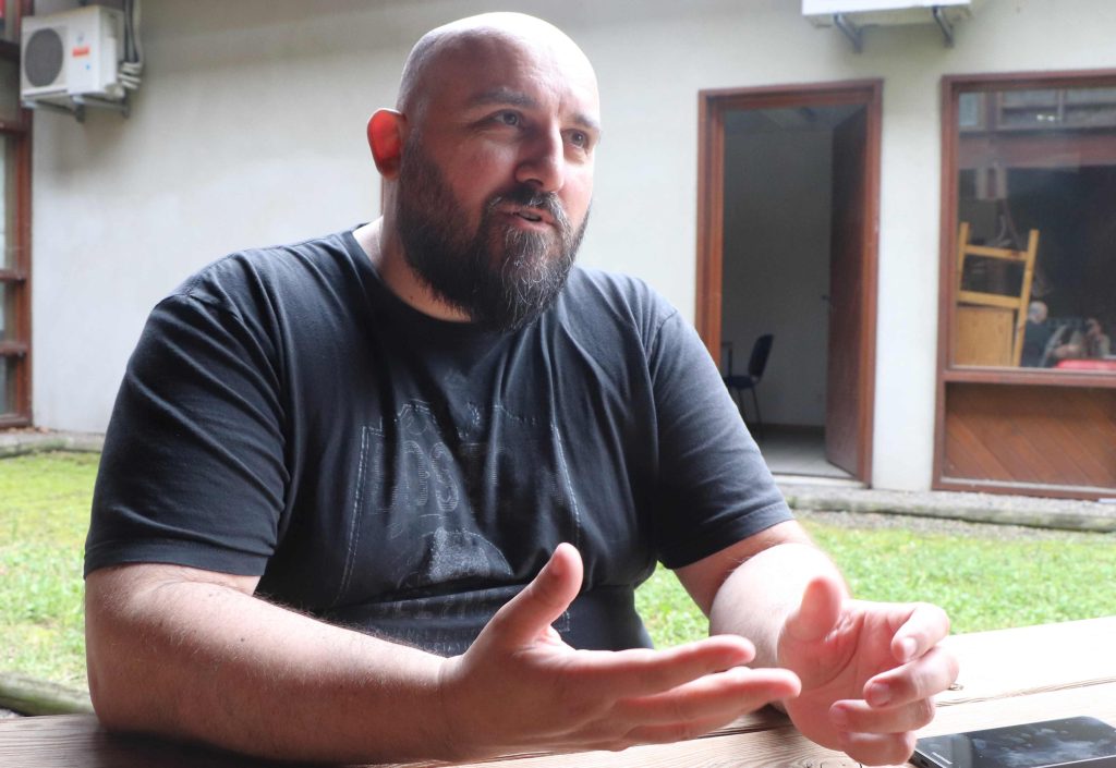 Portrait de Pascal Jolivel durant notre entretien