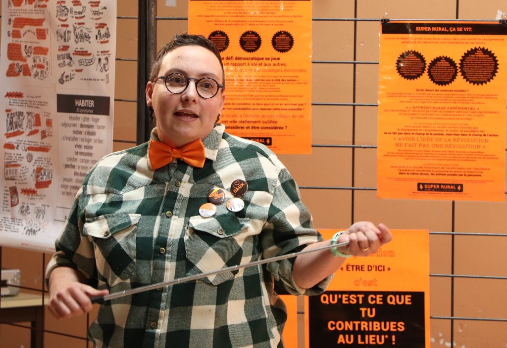 Clémence Rique, pendant la restitution