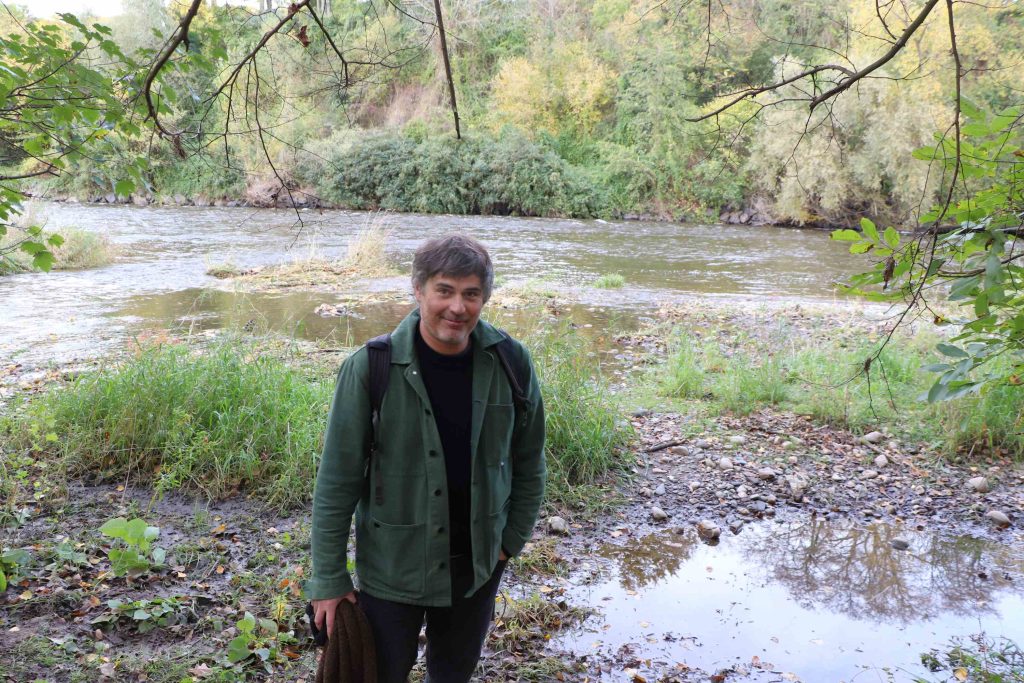 Vincent Amaridon sur les bords de l'Allier