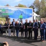 Coupure de ruban de la plateforme de biodéchets